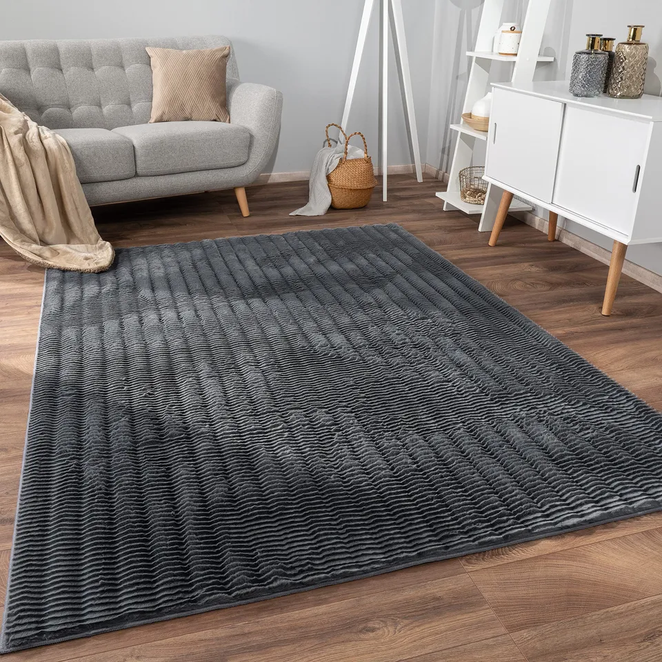paco-home-soft-bubble-hochflor-teppich-120x160-cm-anthrazit image 1