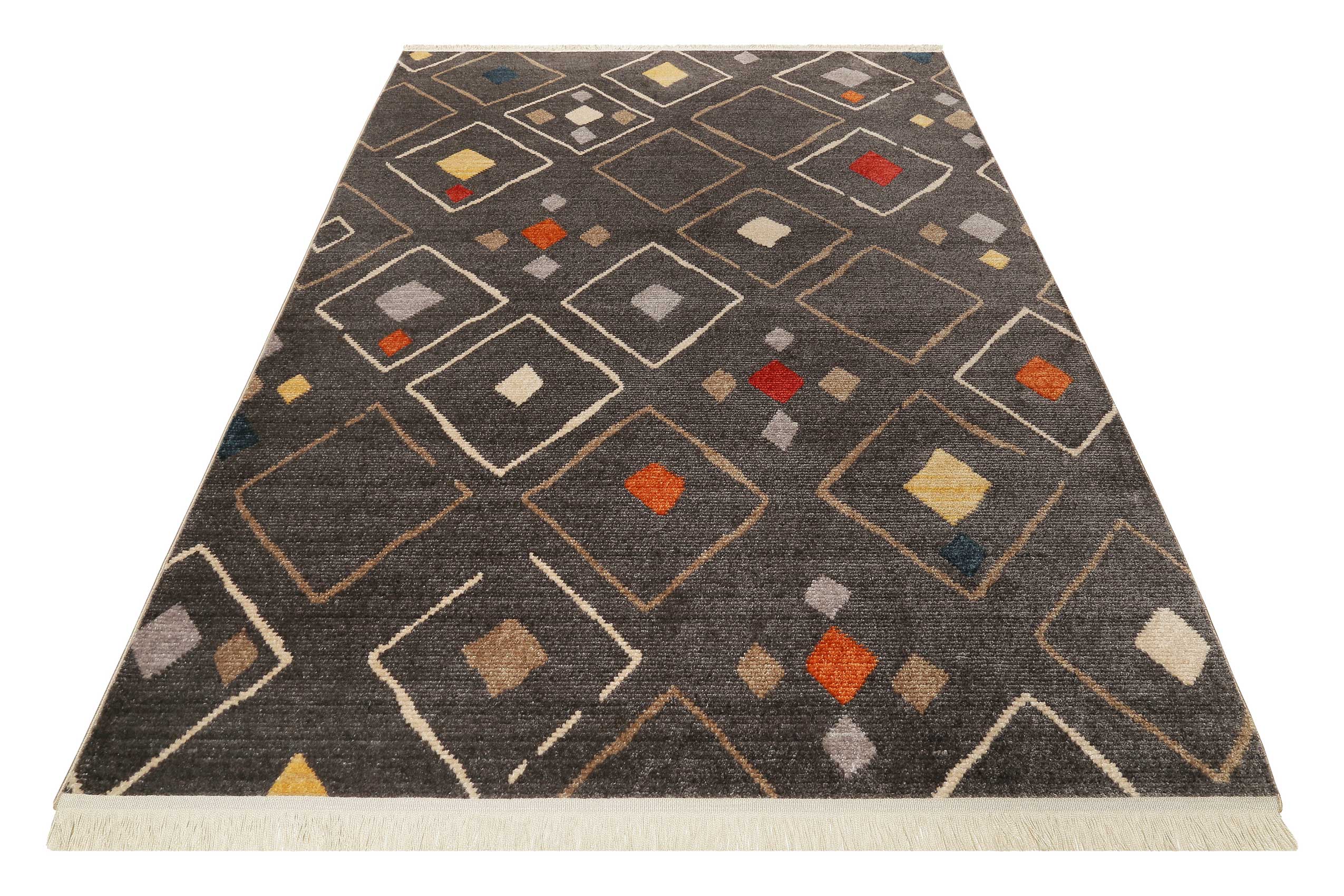 weconhome-teppich-mont-royal-dunkelgrau-bunt-kurzflor-b-ware image 2