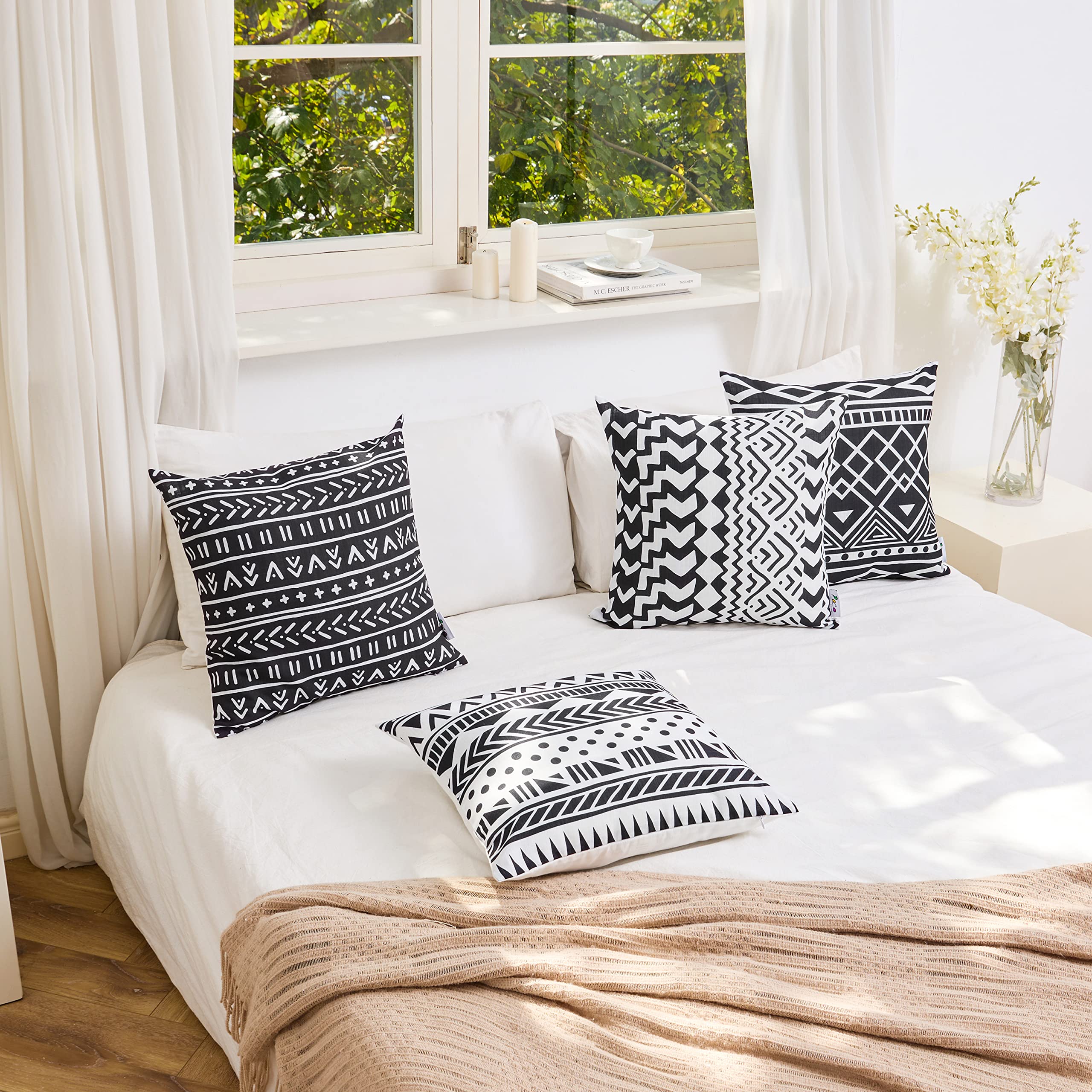 paco-home-kissenbezug-4er-set-geometrisch-modern-wei-schwarz image 2