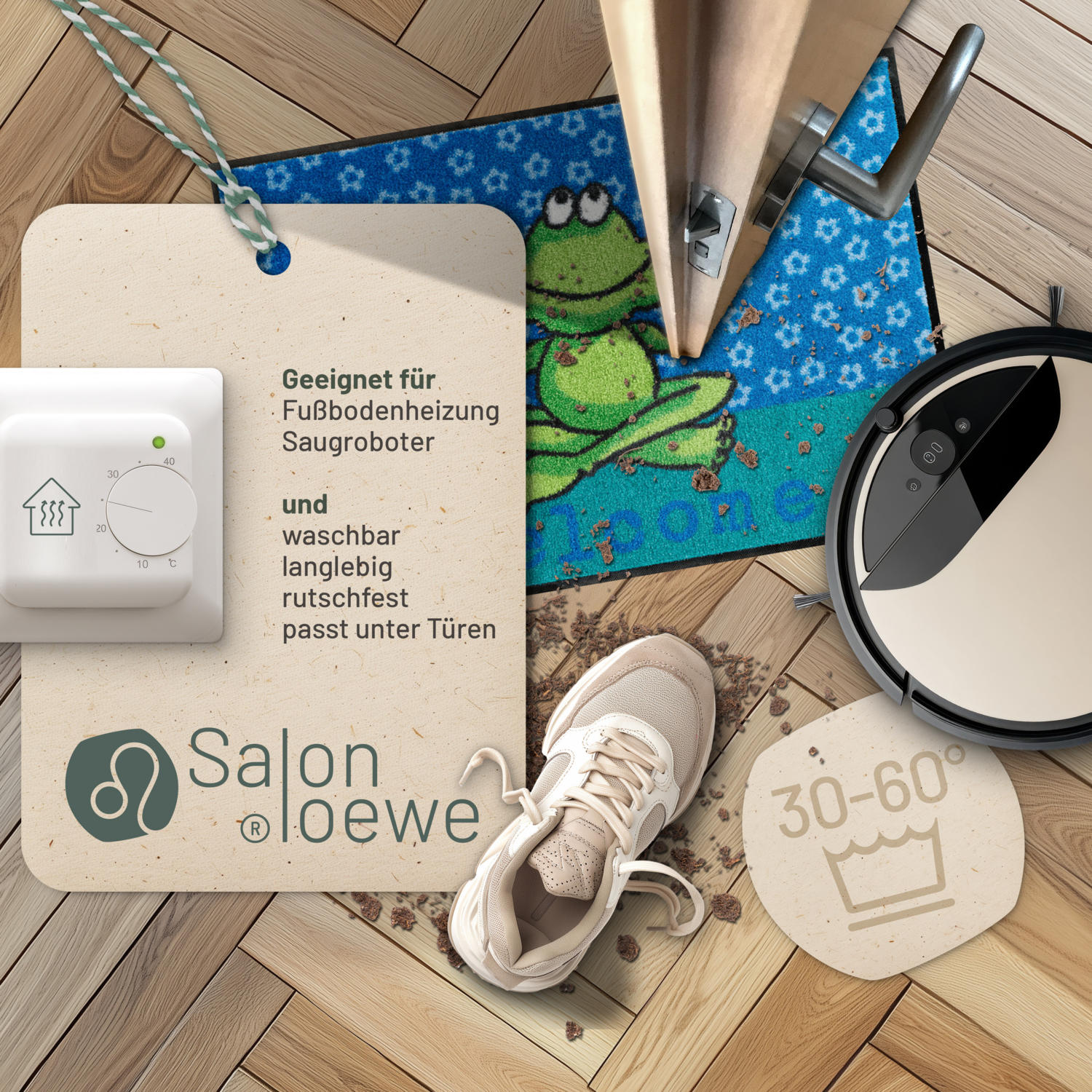 salonloewe-yoga-frosch-eingangsmatte-50-x-75-cm-lustige-fu-matte-mit-frosch-moti image 3