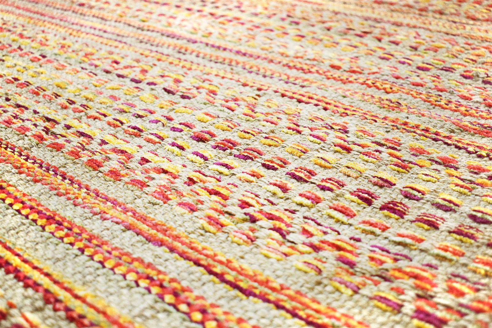 kayoom-sienna-710-geflochtener-teppich-flachflor-baumwolle-jute image 6