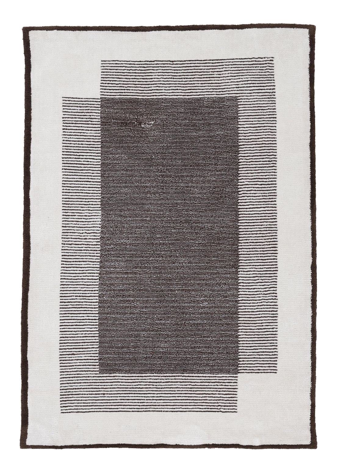 carpetfine-teppich-holly-weicher-kurzflorteppich-creme-braun-80x150-cm-rechtecki image 1