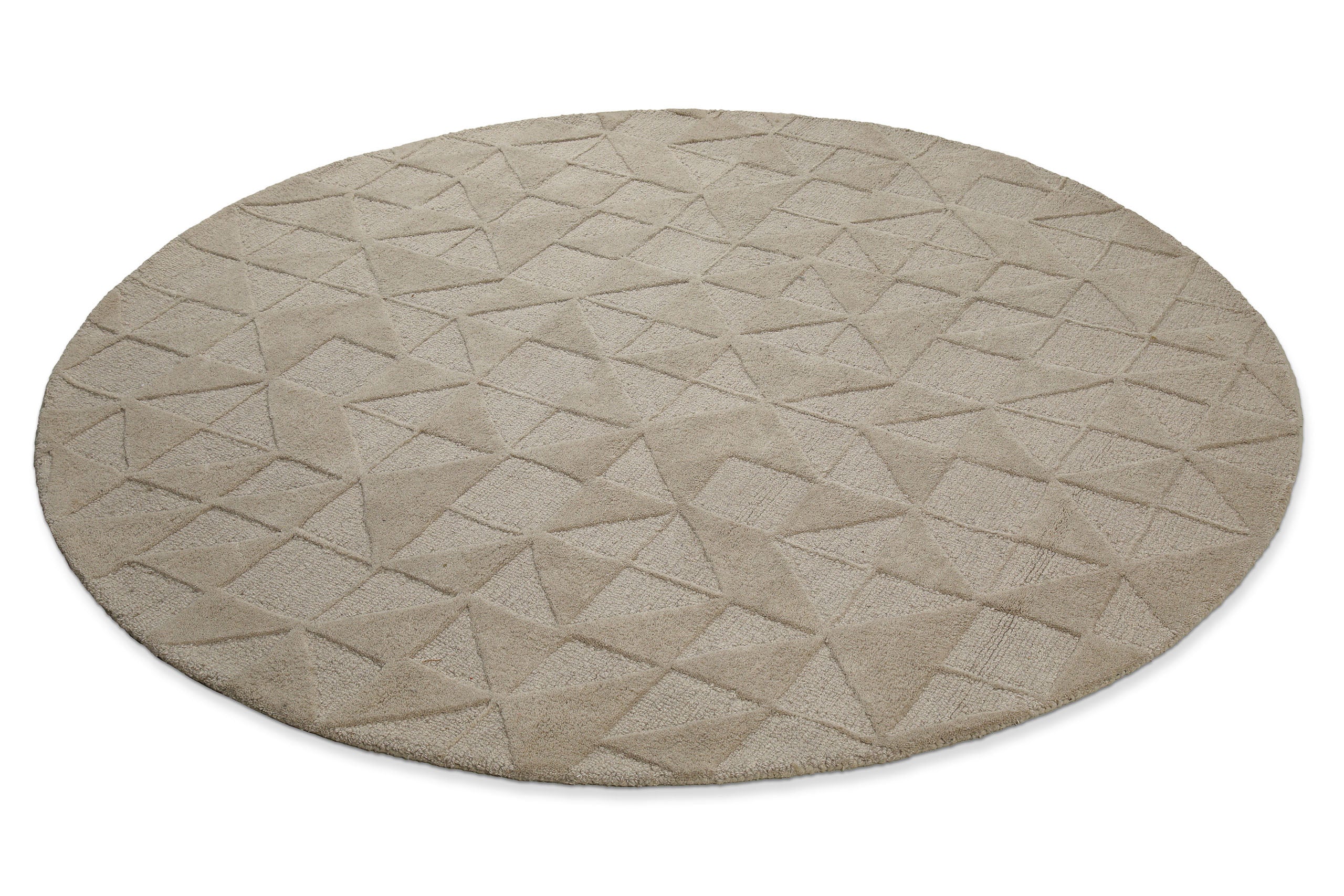 weconhome-hamptons-thirtyseven-kurzflor-teppich-rund-sand-beige-schurwolle image 3