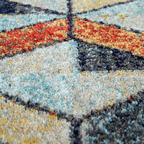 paco-home-teppich-kurzflor-boho-vintage-geometrie-used-look-bunt-120x170-cm image 8