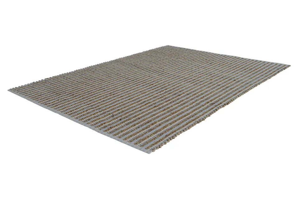 kayoom-chess-210-naturteppich-flachflor-aus-baumwolle-jute-verschiedene-farben-g image 1