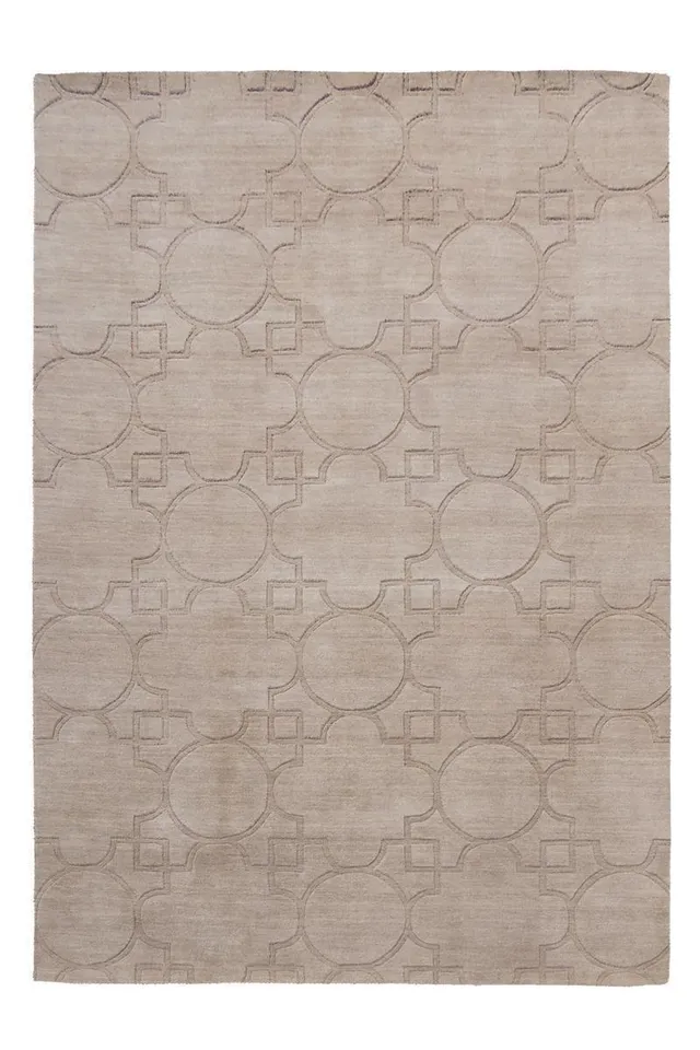 kayoom-ganges-310-handgekn-pfter-wollteppich-in-beige-naturteppich-im-trend-desi image 1