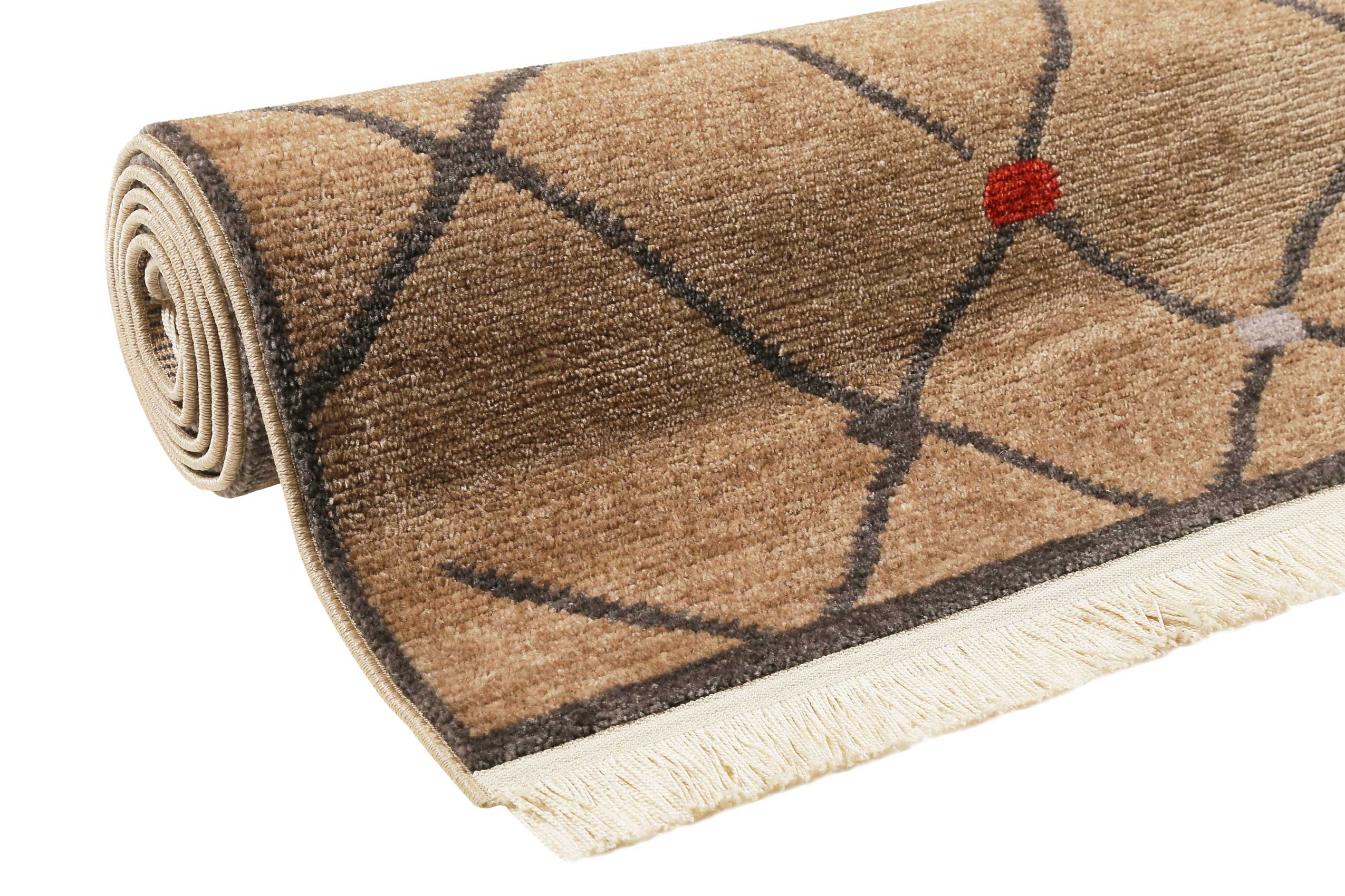weconhome-march-bonsecours-teppich-braun-kurzflor-b-ware-kelim-muster-120x170-cm image 7