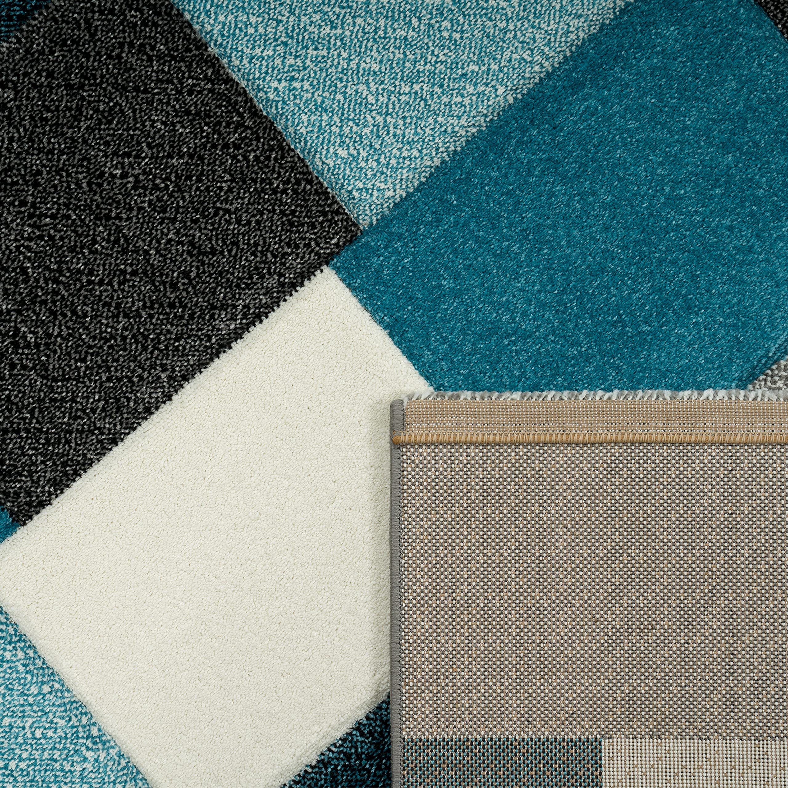 paco-home-designer-teppich-modern-handgearbeiteter-konturenschnitt-kariert-t-rki image 4