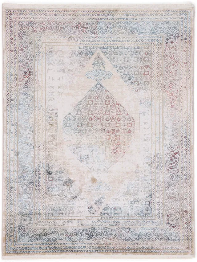 carpetfine-vintage-teppich-saturn-beige-120x170-cm-moderne-wohn-und-schlafzimmer image 1