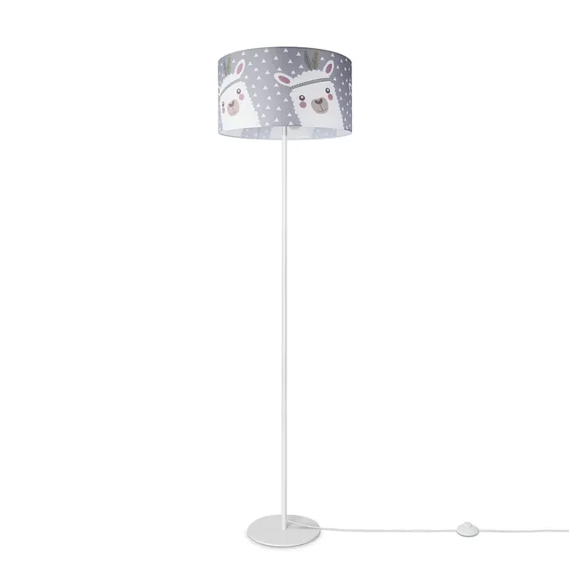 paco-home-kinderzimmer-stehleuchte-stoffschirm-e27-auto-polizei-feuerwehr image 1