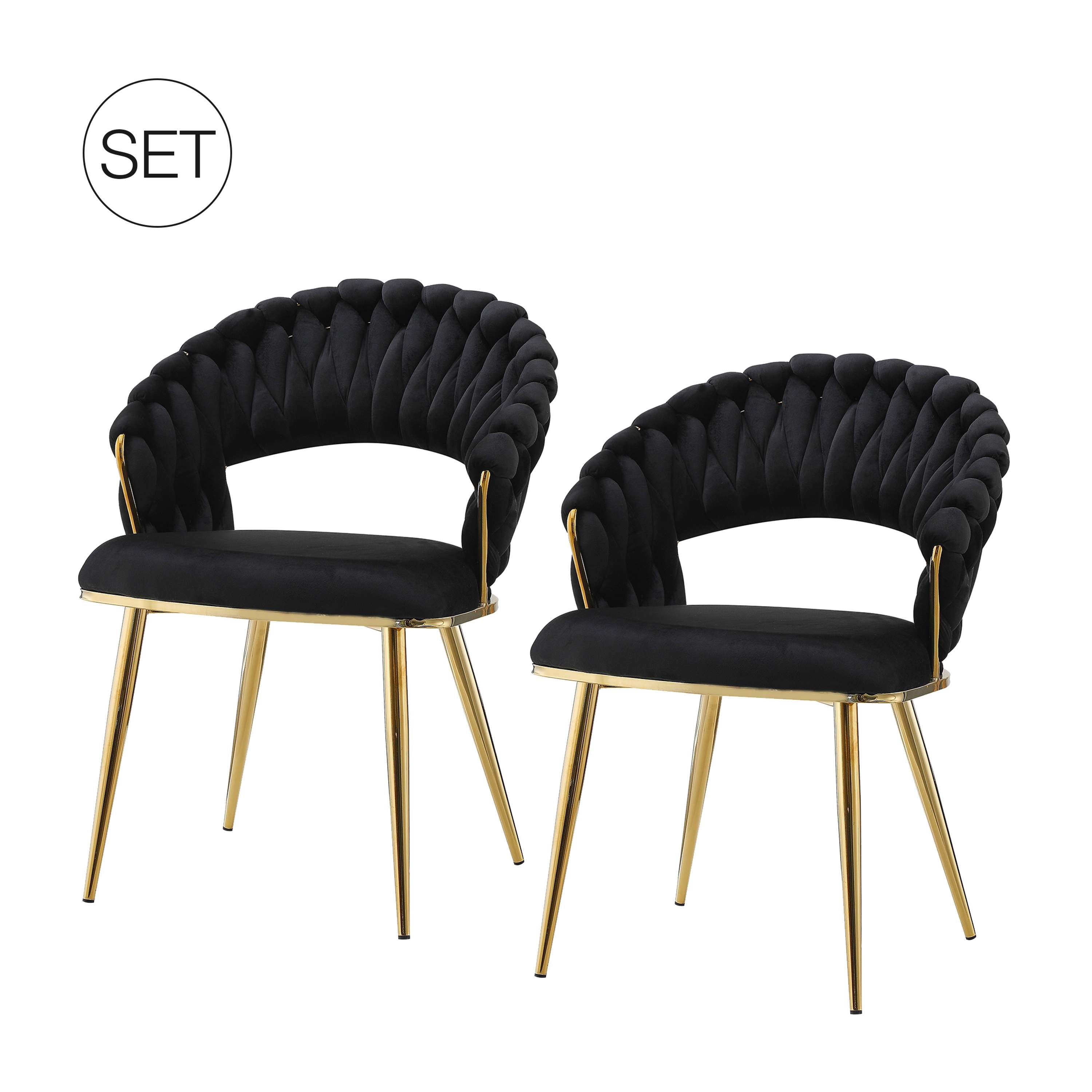 kayoom-stuhl-finesse-125-2er-set-flechtdesign-samt-polyester-eisen-gestell image 4