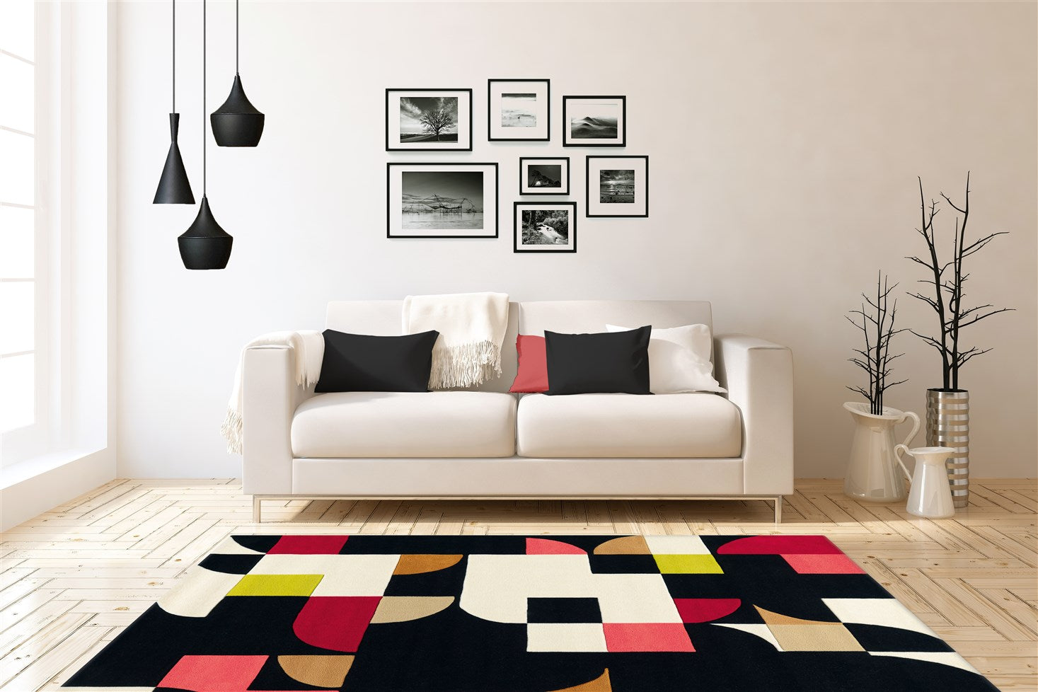 kayoom-spirit-3105-kurzflorteppich-modernes-design-pflegeleicht-ca-120x170-cm image 2
