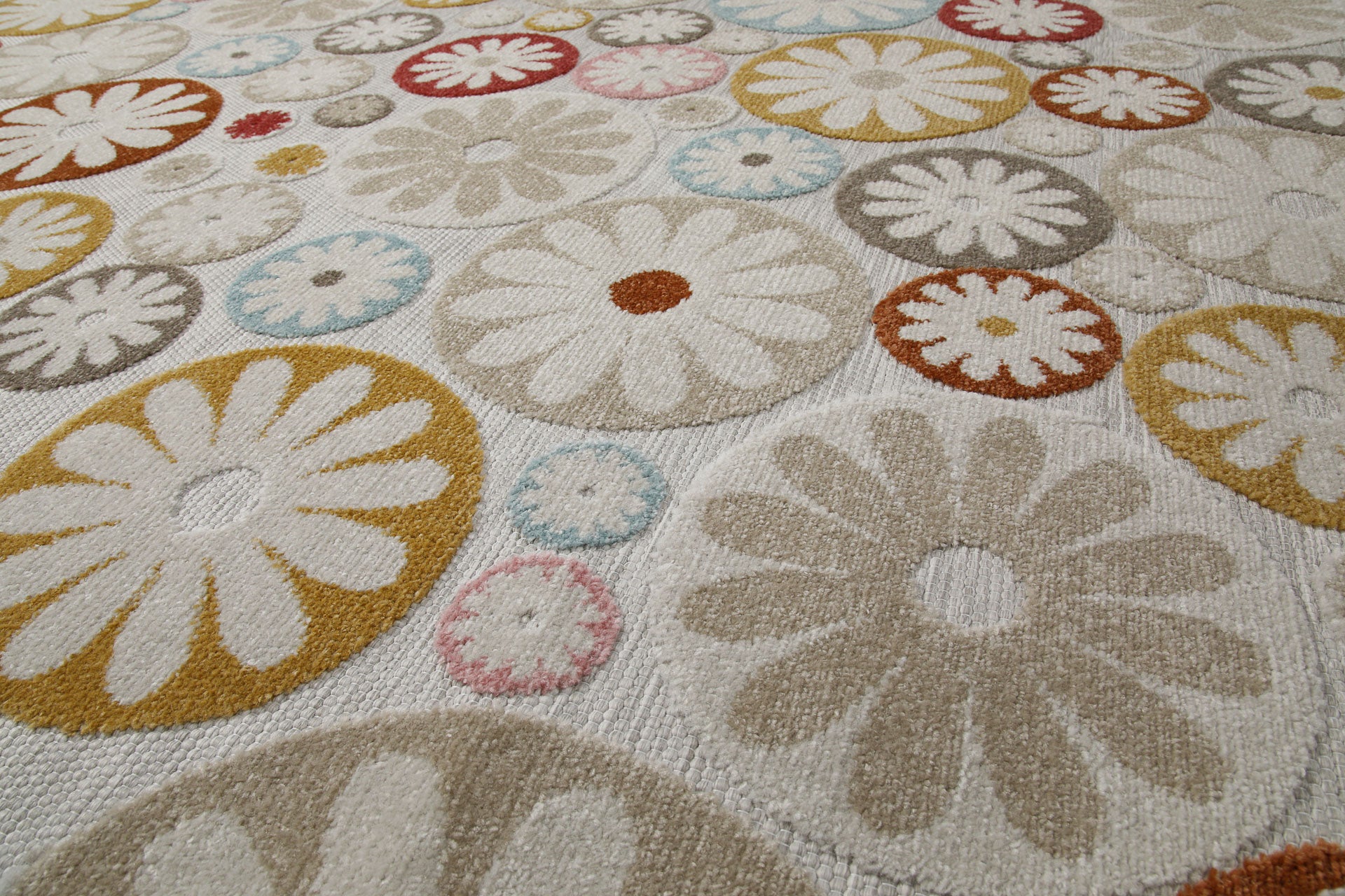 weconhome-flowerdrops-in-und-outdoorteppich-beige-bunt image 6