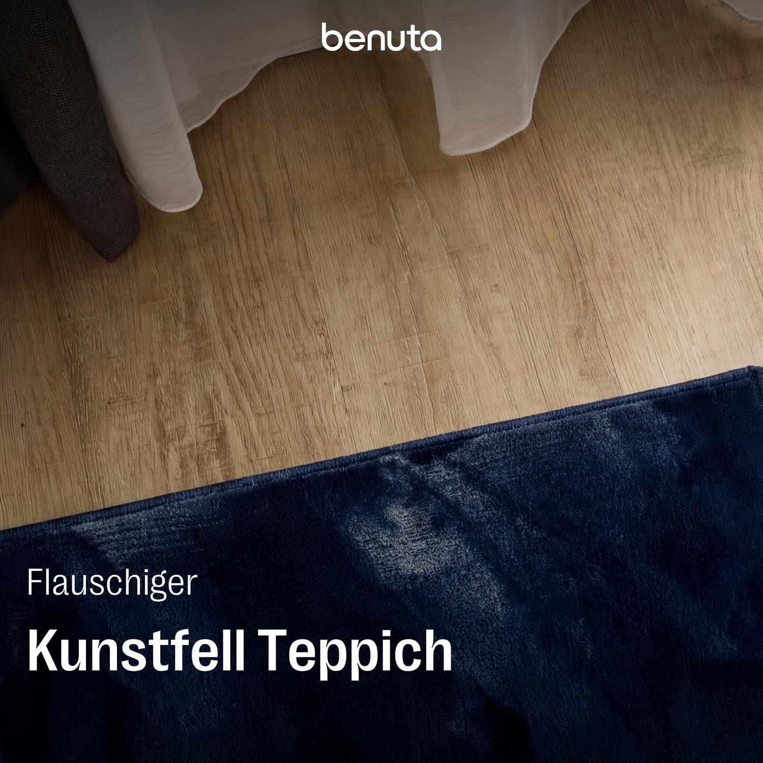 benuta-basic-fellteppich-furry-dunkelblau-70x200-cm image 2