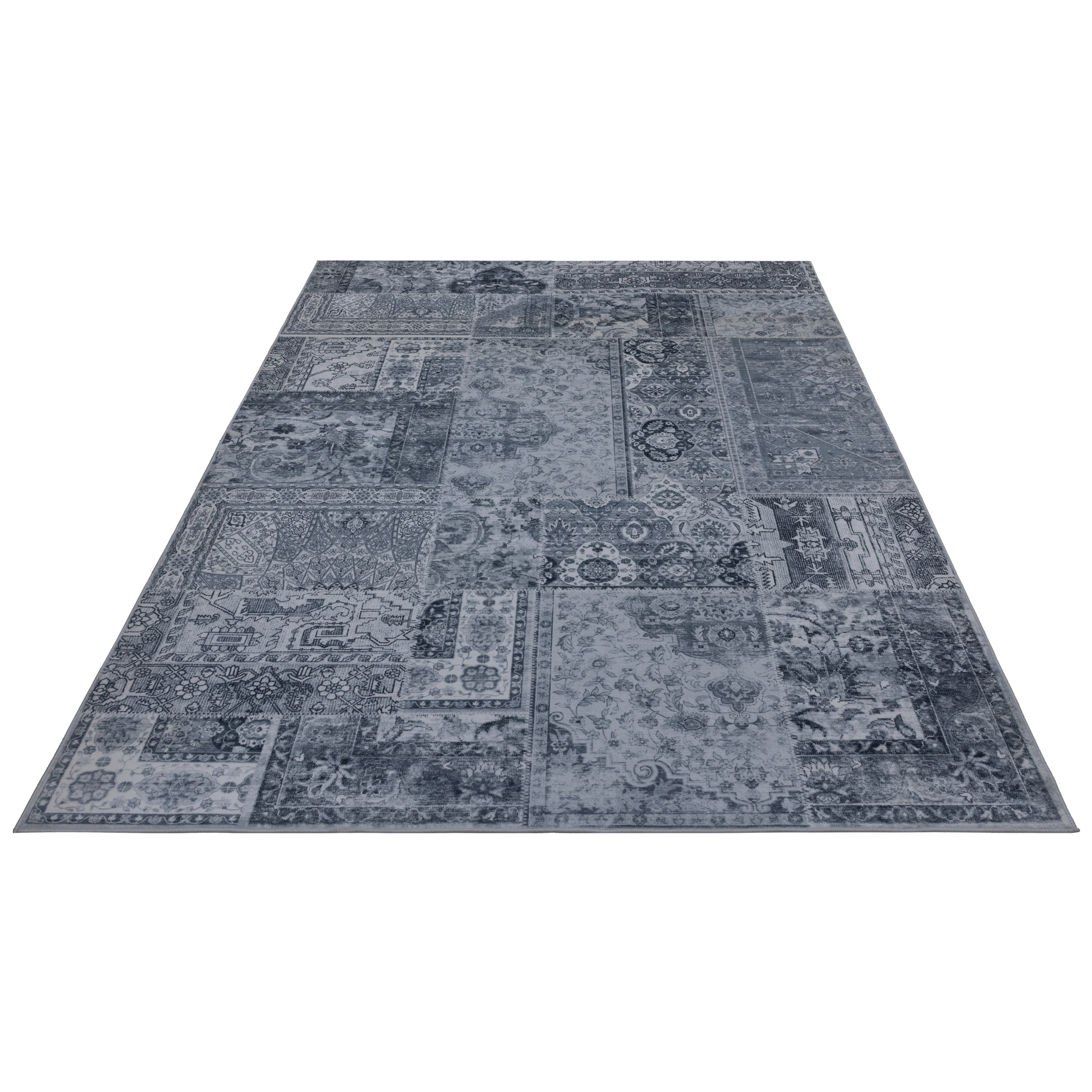 kayoom-teppich-visionary-130-grau-kurzflor-teppich-6-mm-florh-he-pflegeleicht-po image 3