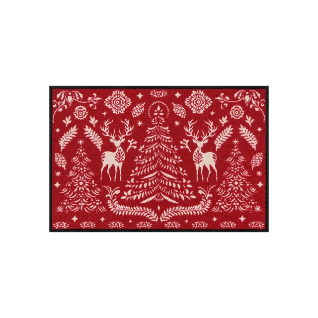salonloewe-scandi-forest-red-eingangsmatte-50-x-75-cm image 1