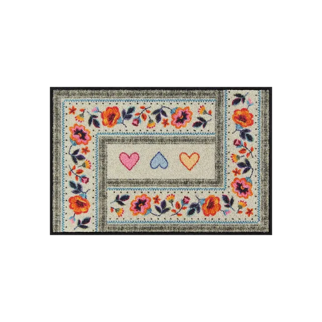 salonloewe-floral-boho-hearts-eingangsmatte-50-x-75-cm image 1