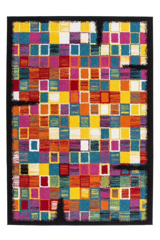 kayoom-guayama-275-kurzflorteppich-lebendige-farben-heatset-fris-e-verfahren-pfl image 1