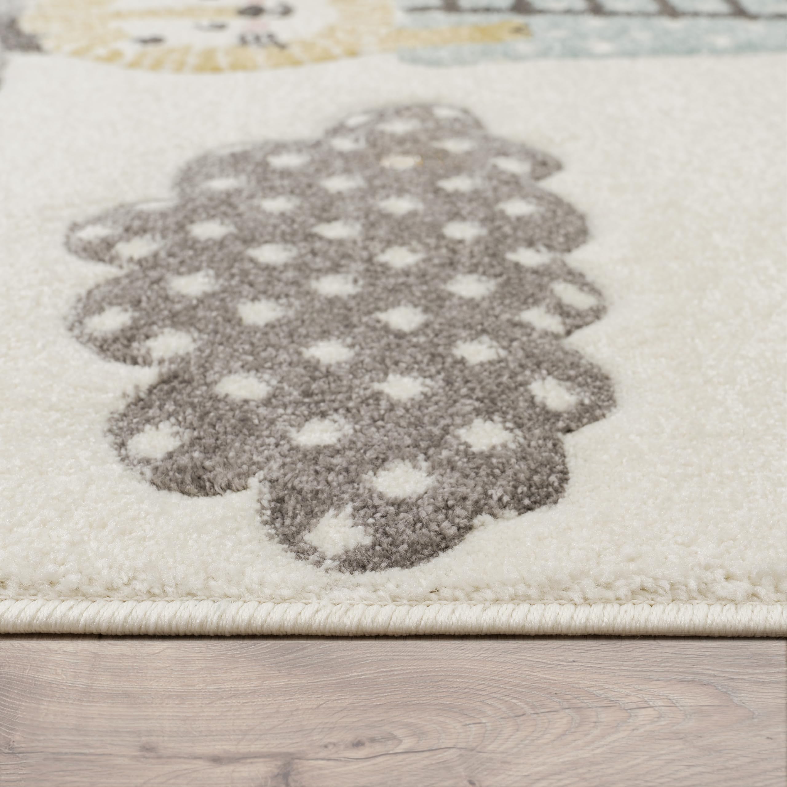 paco-home-kinderteppich-kurzflor-rund-120-cm-regenbogen-bauernhof image 3