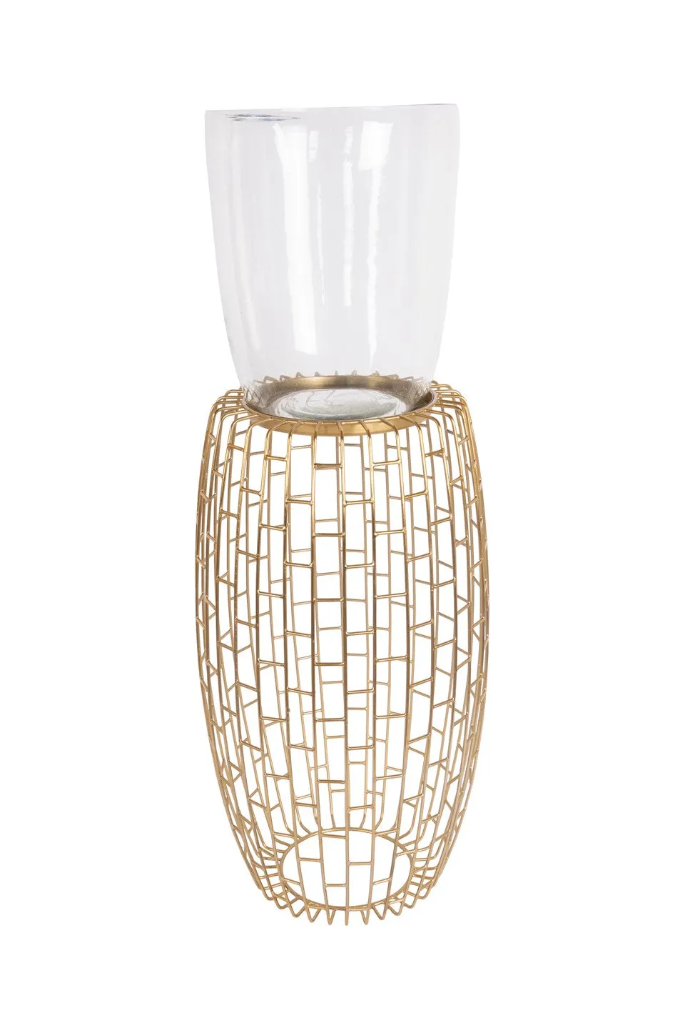 kayoom-kerzenst-nder-malibu-825-windlicht-mit-metallgestell-und-glas image 1
