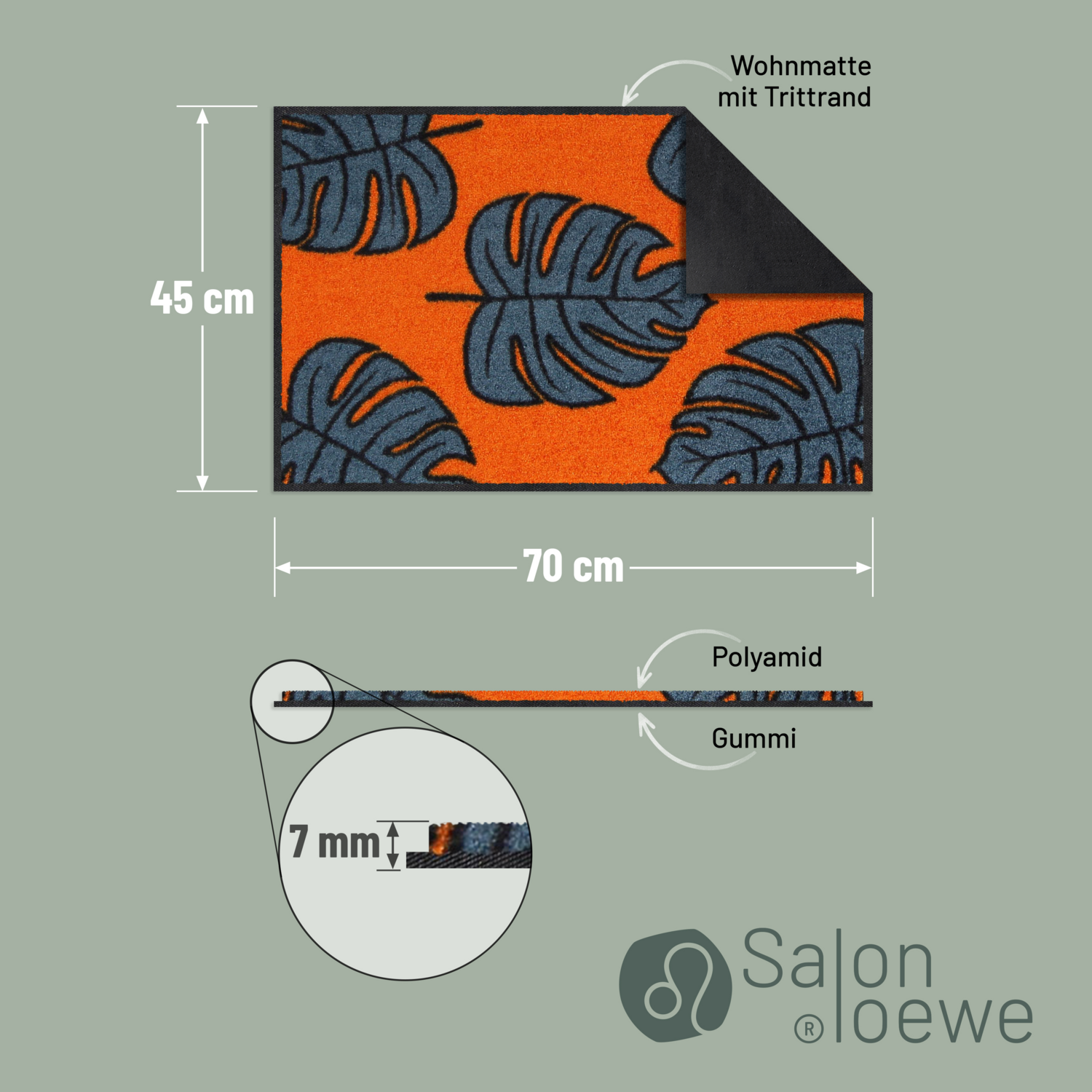 salonloewe-monstera-allover-orange-eingangsmatte-45-x-70-cm-orangefarbene-bl-tte image 4