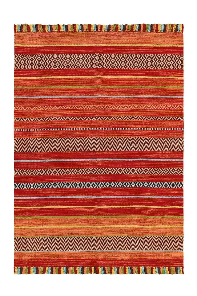kayoom-kalleen-2925-wollteppich-im-streifen-design-handgewebte-baumwolle-verschi image 1