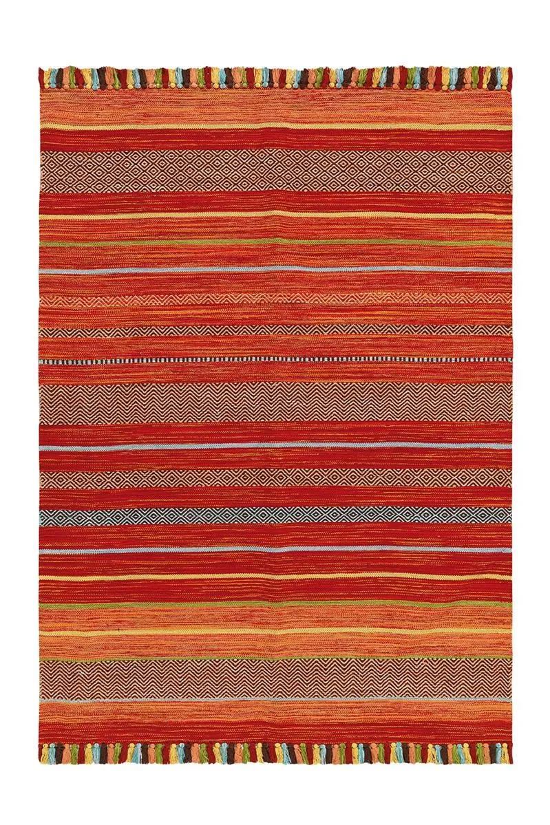 kayoom-kalleen-2925-wollteppich-im-streifen-design-handgewebte-baumwolle-verschi image 1