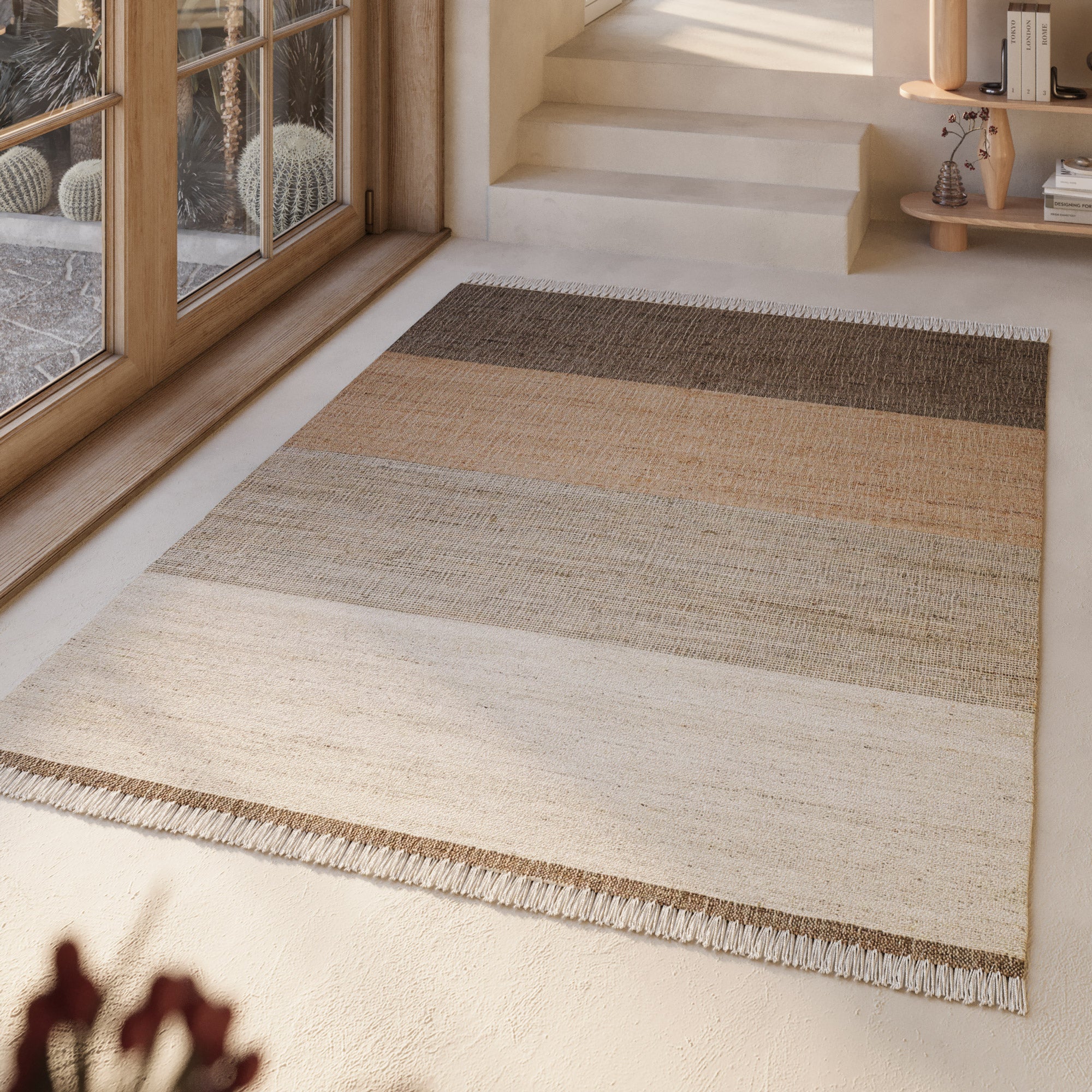 weconhome-vito-handwebteppich-beige-braun-naturfaser image 1