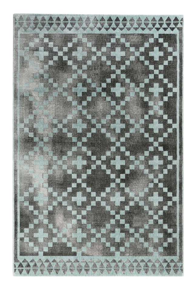 weconhome-kurzflor-teppich-pleasure-2-0-grau-t-rkis image 1