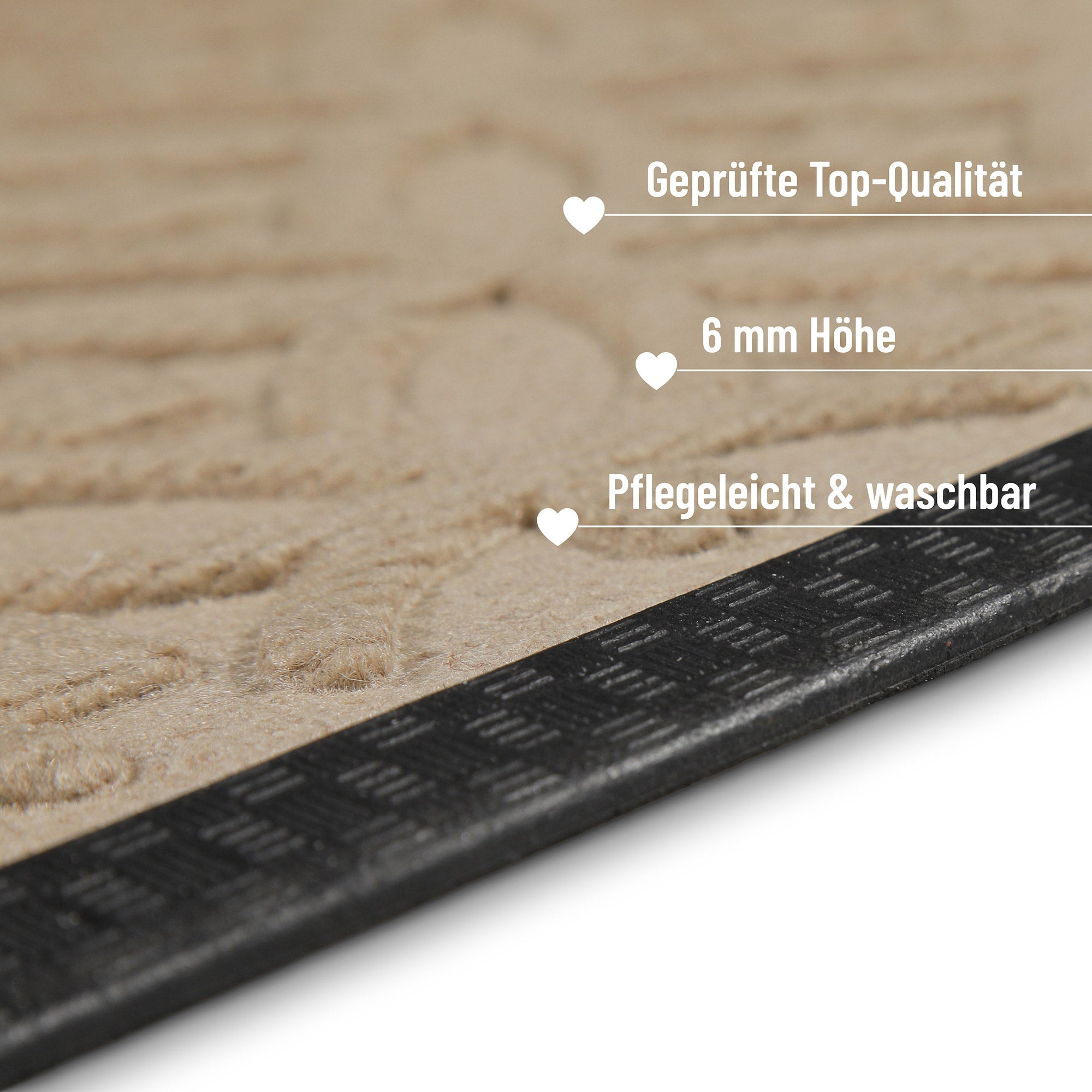 weconhome-fu-matte-midnight-mosaic-sand-beige-recycling-synthetik-waschbar image 7