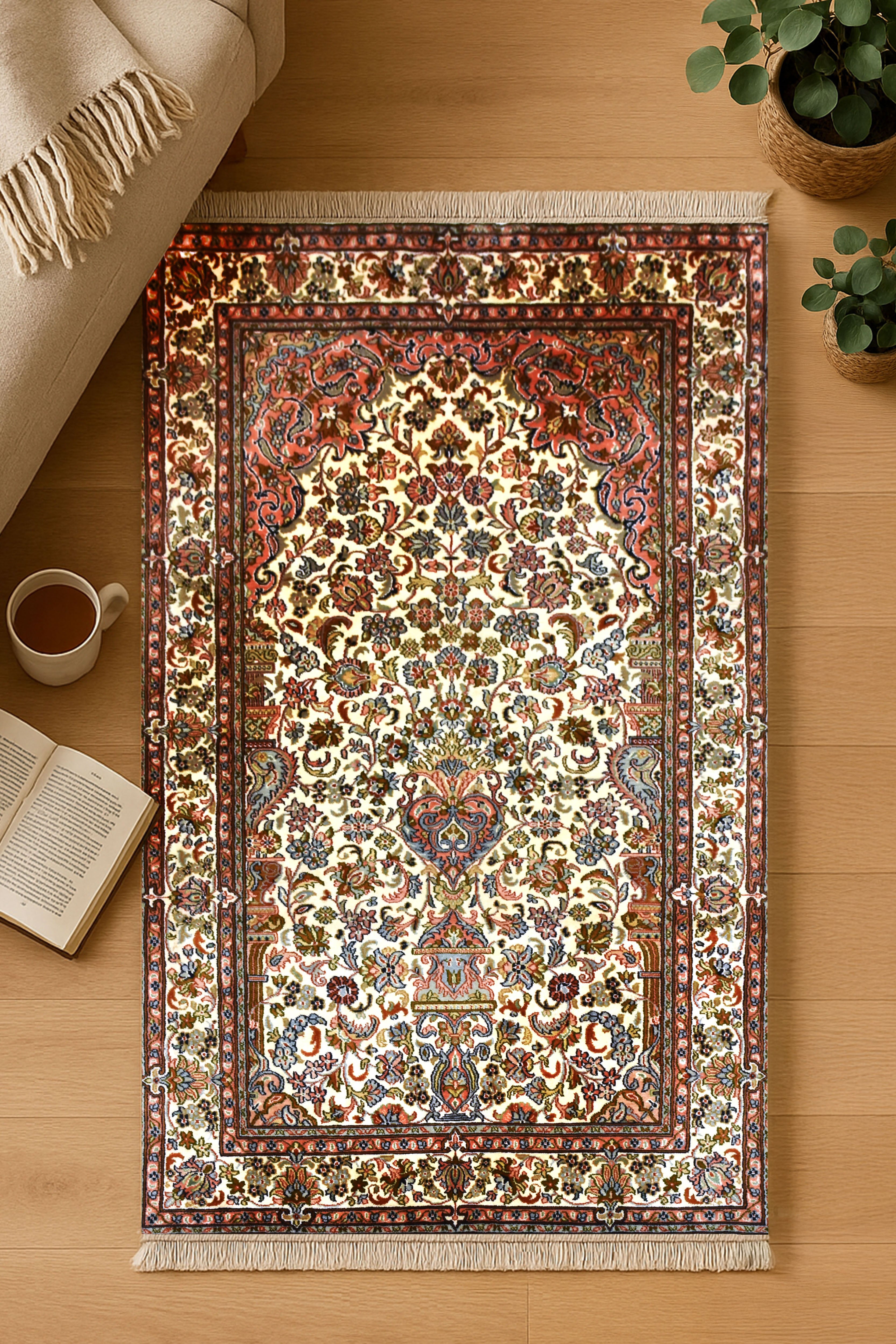kayoom-t-of-life-70-multi-93-x-159-cm-handgewebter-orient-teppich image 3