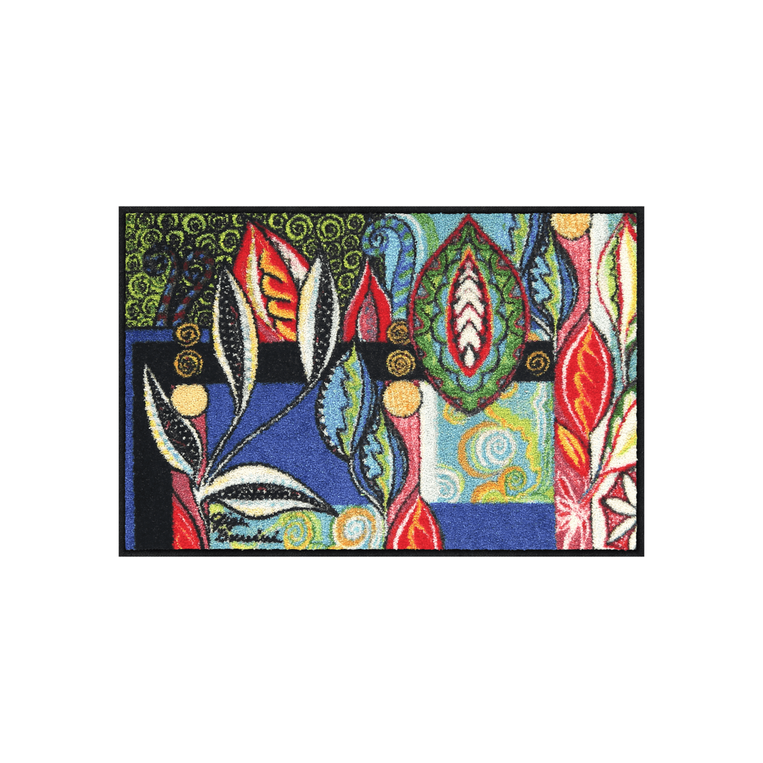 salonloewe-foglie-nel-vento-eingangsmatte-50-x-75-cm-florales-ornament-design-in image 1