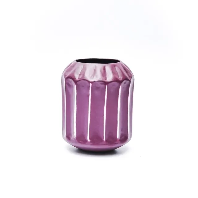 kayoom-vase-wanda-moderne-dekovase-aus-metall-matte-oberfl-che-uni-nicht-wasserd image 1