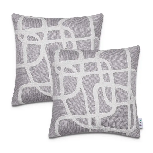 paco-home-kissenbezug-deko-2er-set-bl-tter-skandi-hellgrau image 1