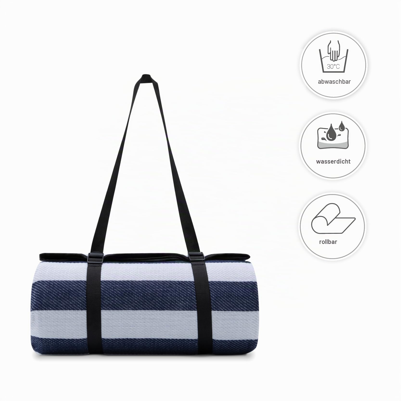 paco-home-picknickdecke-wasserdicht-blau-wei-2-200x200-cm image 3