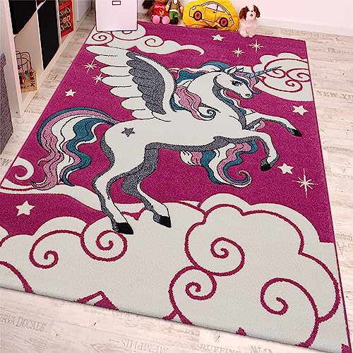 paco-home-kinderzimmer-teppich-das-kleine-einhorn-80x150-cm-pink-creme-t-rkis-po image 6