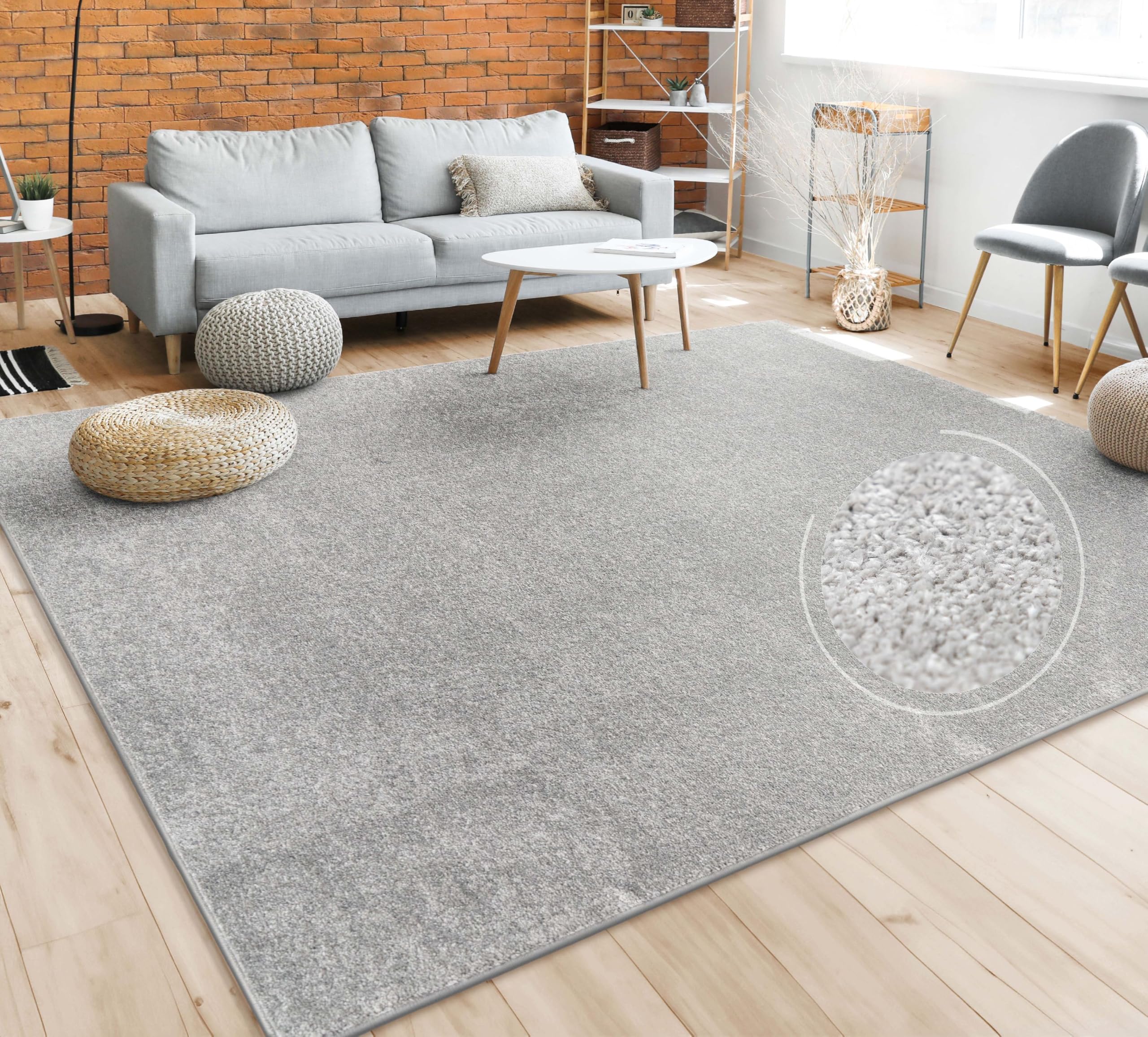 paco-home-kurzflor-teppich-anthrazit-240x340-cm-xxl-uni image 7