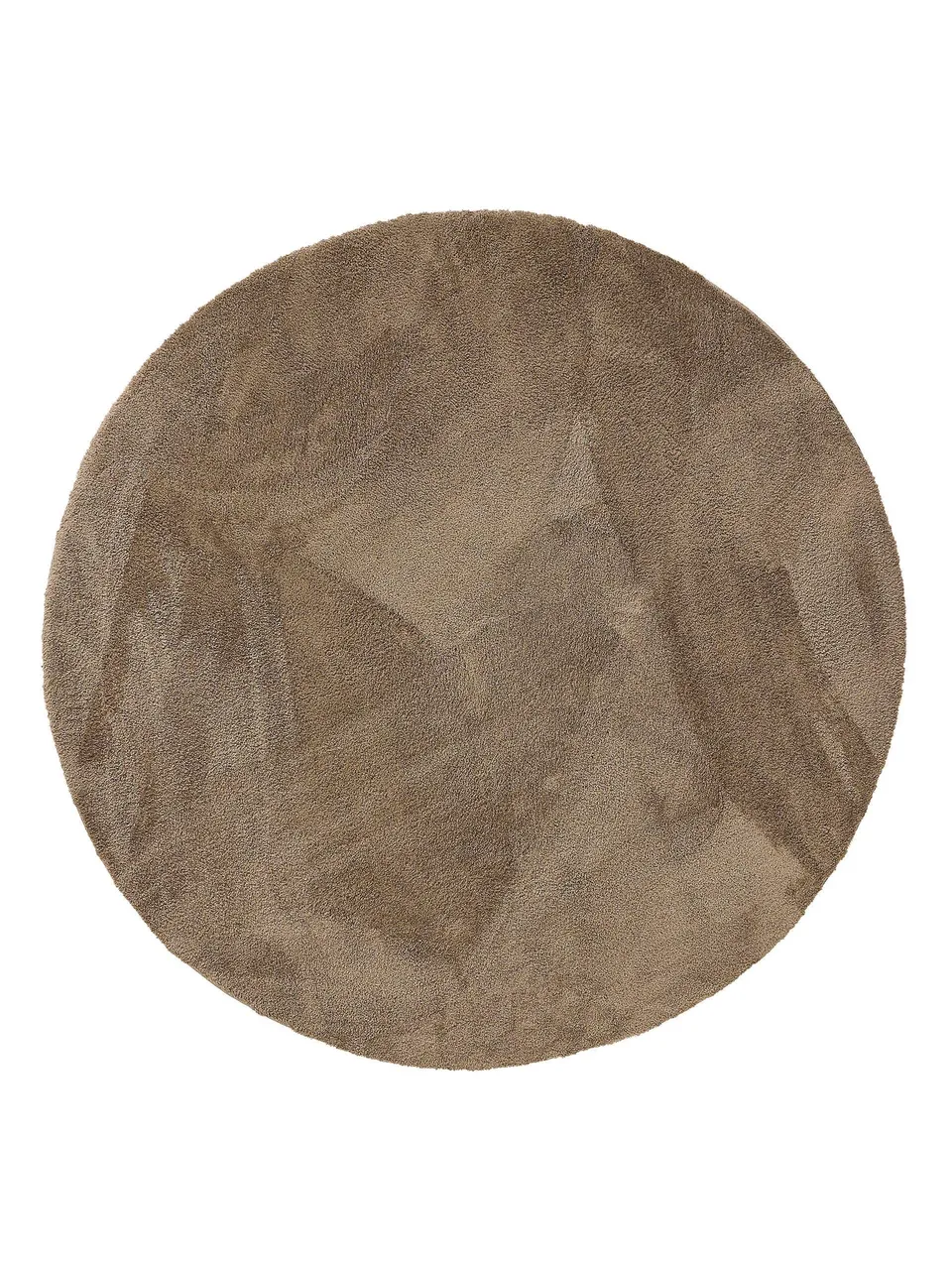benuta-nest-hochflorteppich-soda-beige-200x200-cm-rund-kunstfaser-flauschiger-bo image 1
