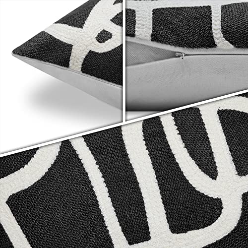 paco-home-kissenbezug-deko-2er-set-bl-tter-skandi-schwarz-1 image 8