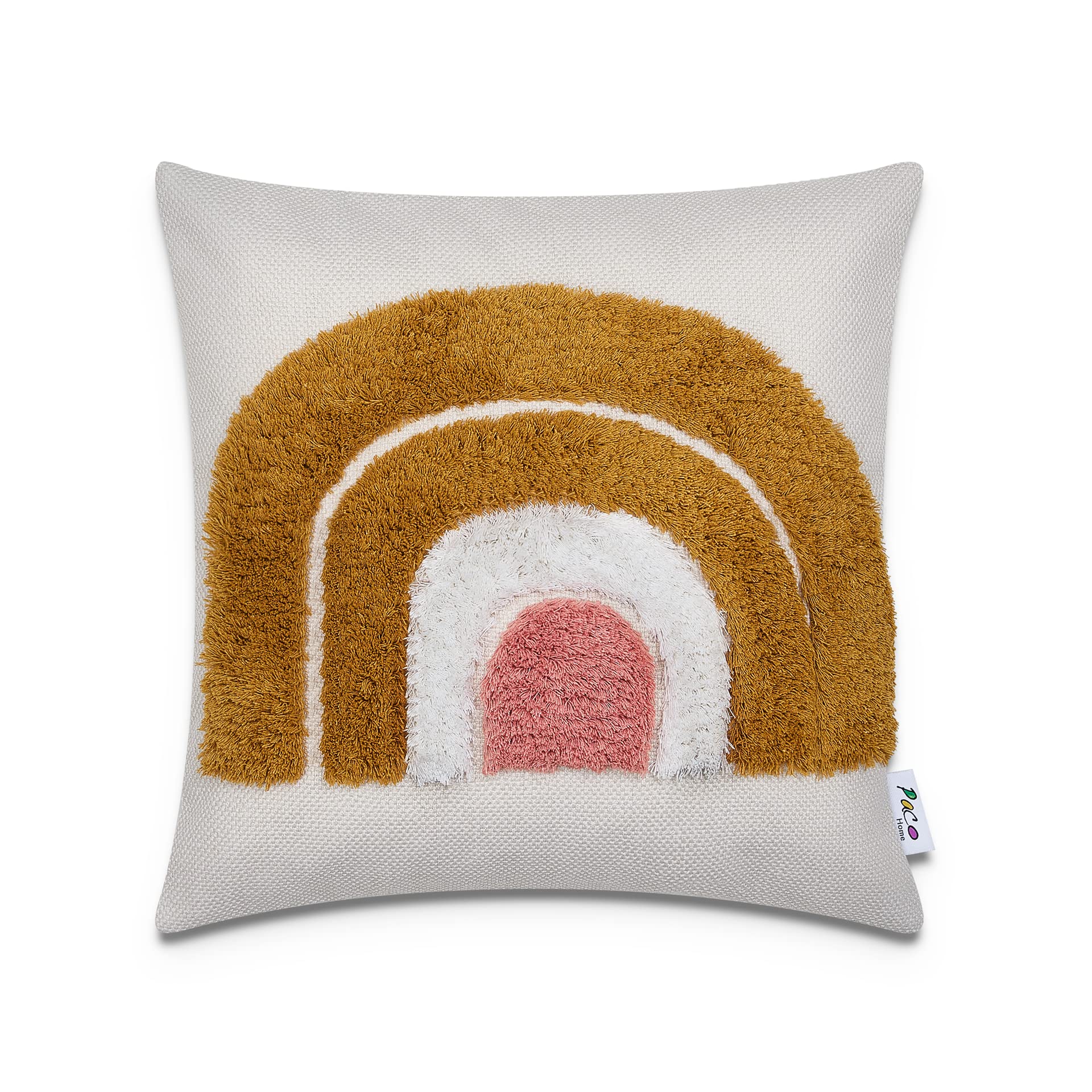 paco-home-boho-kissenbezug-mit-quastenfransen-rot-single image 1
