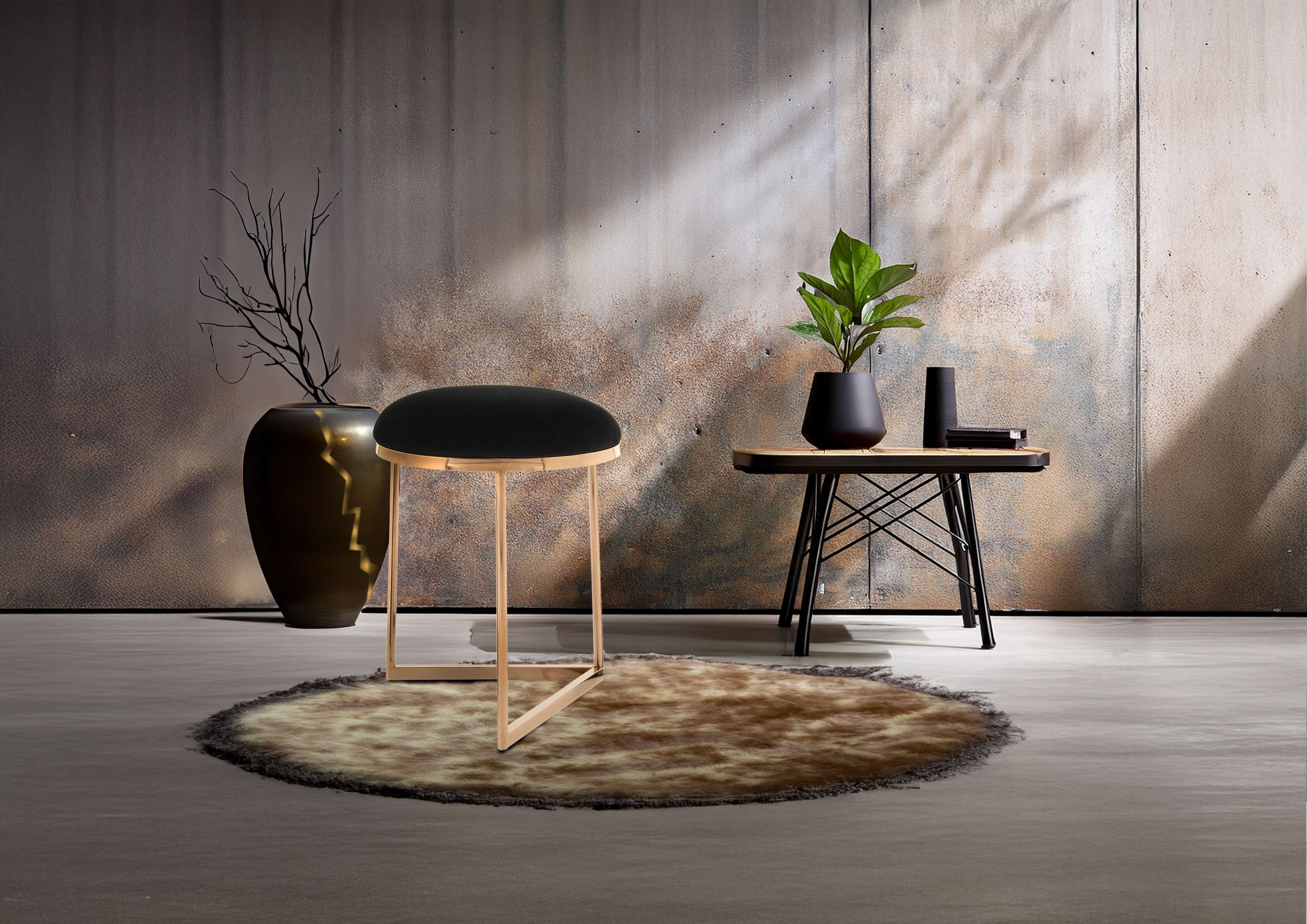 kayoom-hocker-wynona-325-glamour-sitzhocker-mit-offenem-metallgestell image 8