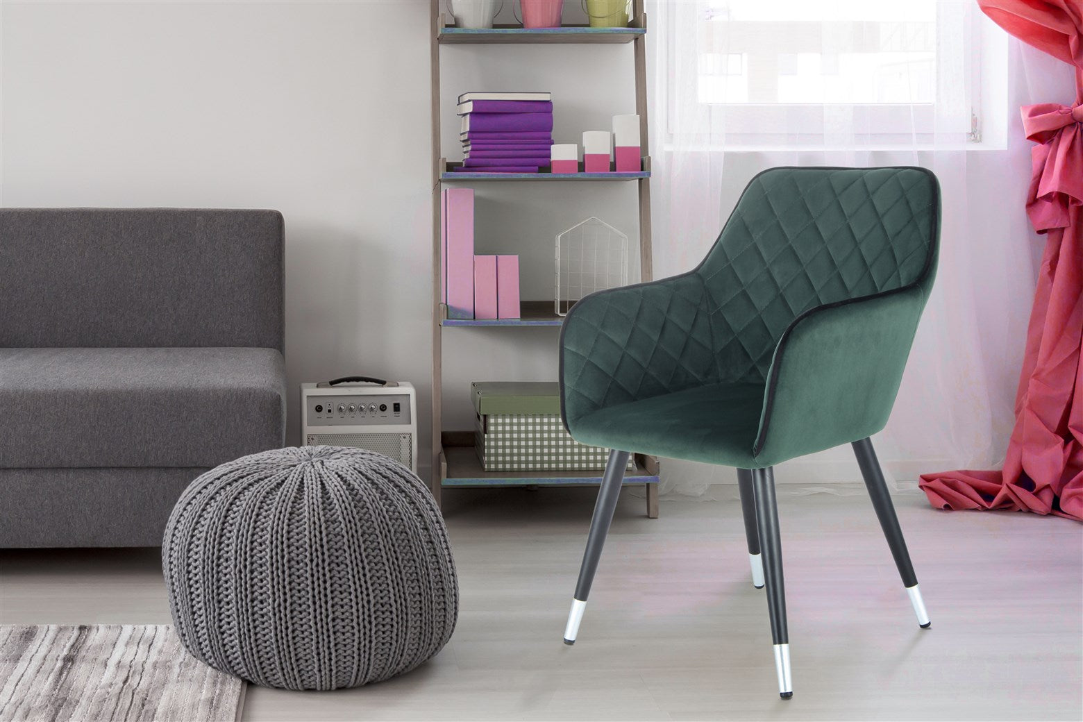 kayoom-amino-625-design-stuhl-glamour-ser-samtstuhl-mit-ziern-hten-und-metallbei image 8