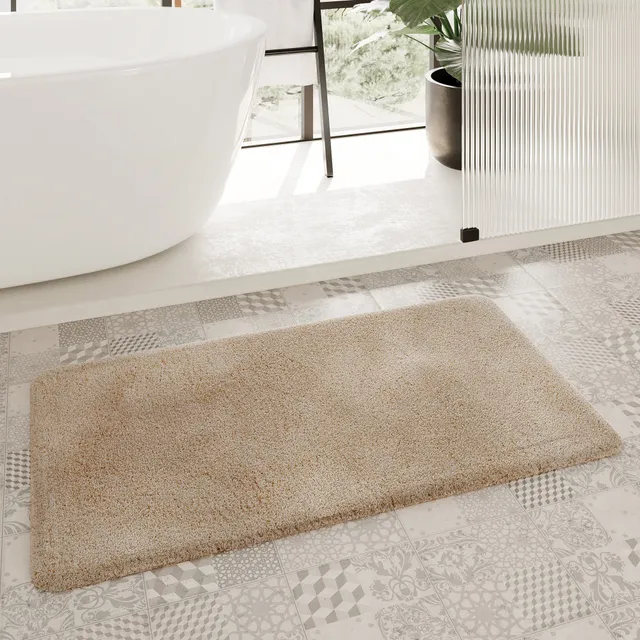 homie-living-porto-azzurro-badteppich-cappuccino-beige-hochflor-waschbar image 1