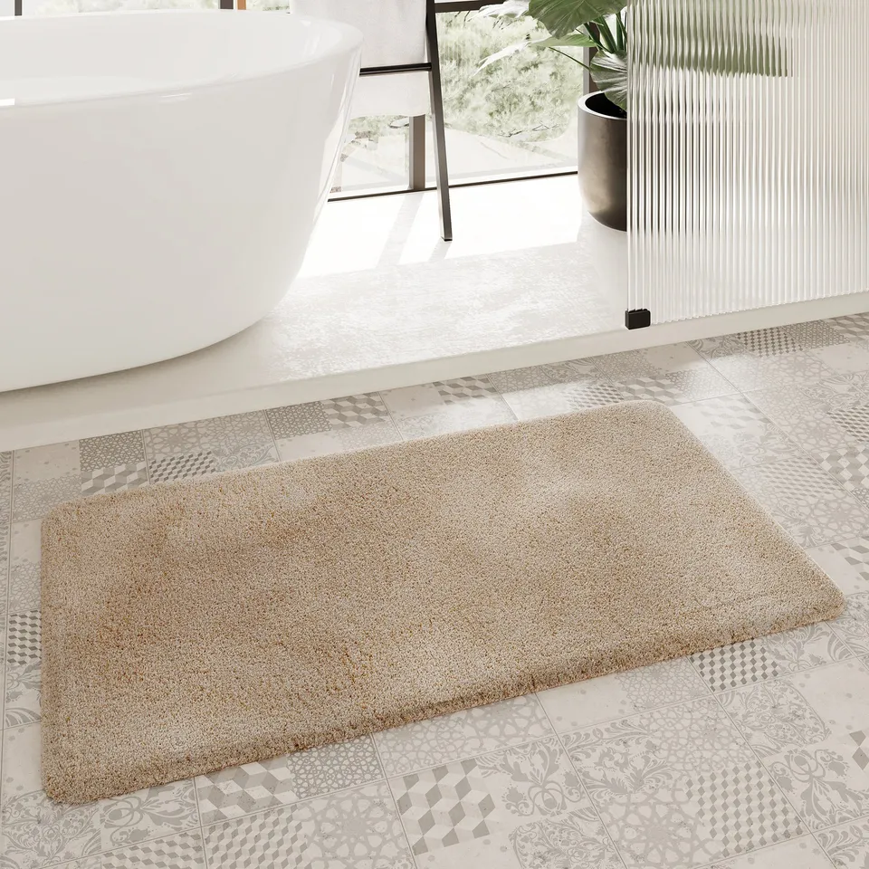 homie-living-porto-azzurro-badteppich-cappuccino-beige-hochflor-waschbar image 1