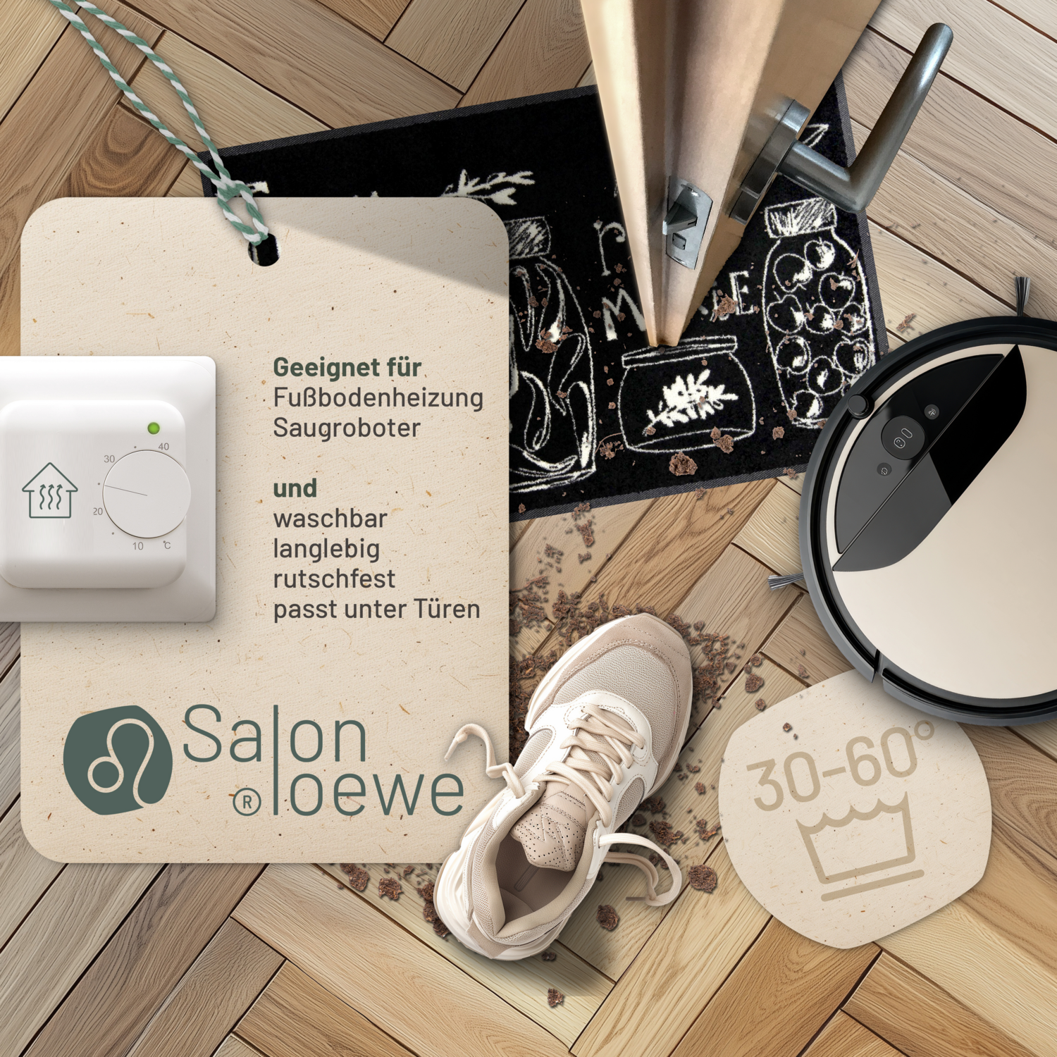 salonloewe-thyme-and-rose-eingangsmatte-45-x-70-cm-kr-utermotiv-in-schwarz-wei image 3
