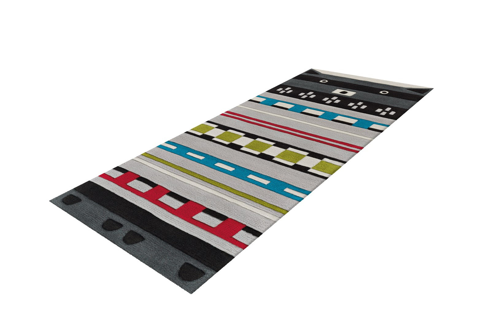 kayoom-joy-4174-bunter-motivteppich-aus-acryl-pflegeleicht image 3