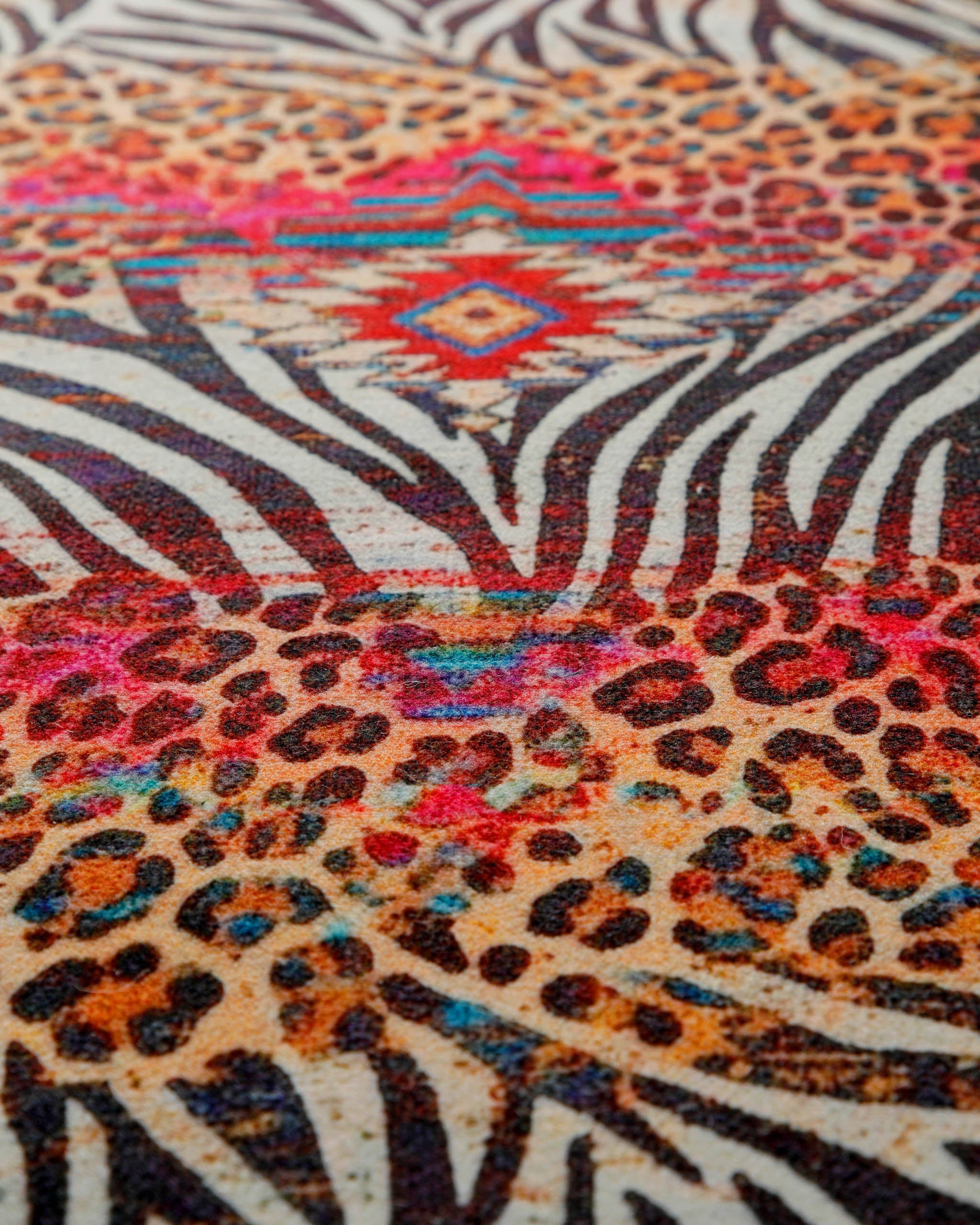 weconhome-vintage-badteppich-eckig-multi-boho-safari-animal-print image 6