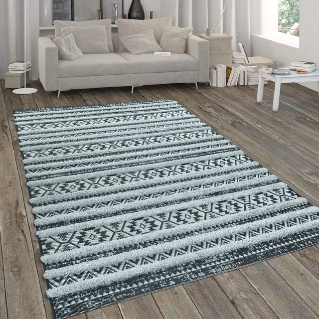 paco-home-aachen-outdoor-teppich-120x170-cm-schwarz-2-ethno-3d image 1
