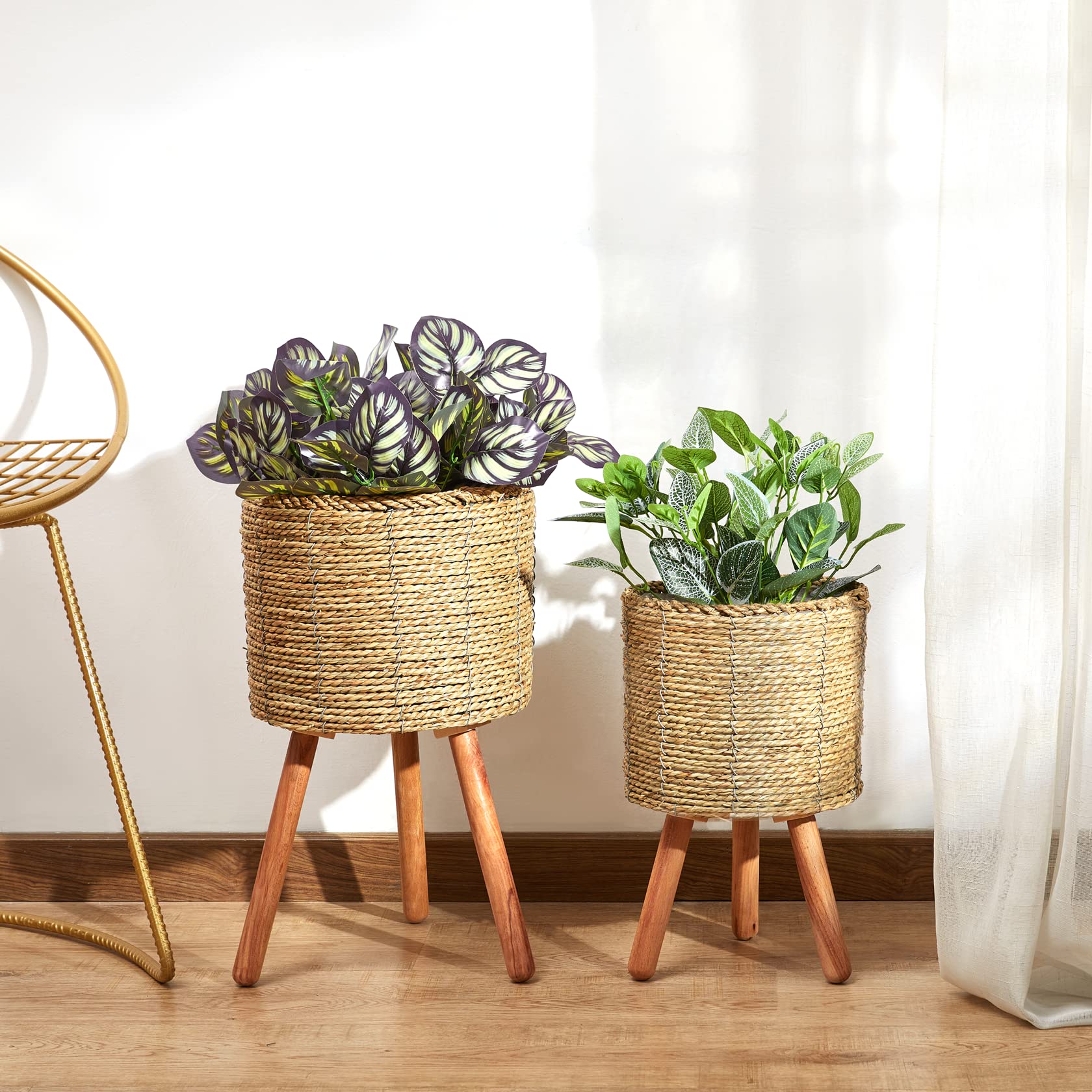 paco-home-blumentopf-bertopf-natur-rattan-set-2pcs-set-design-10-natur-gro image 3