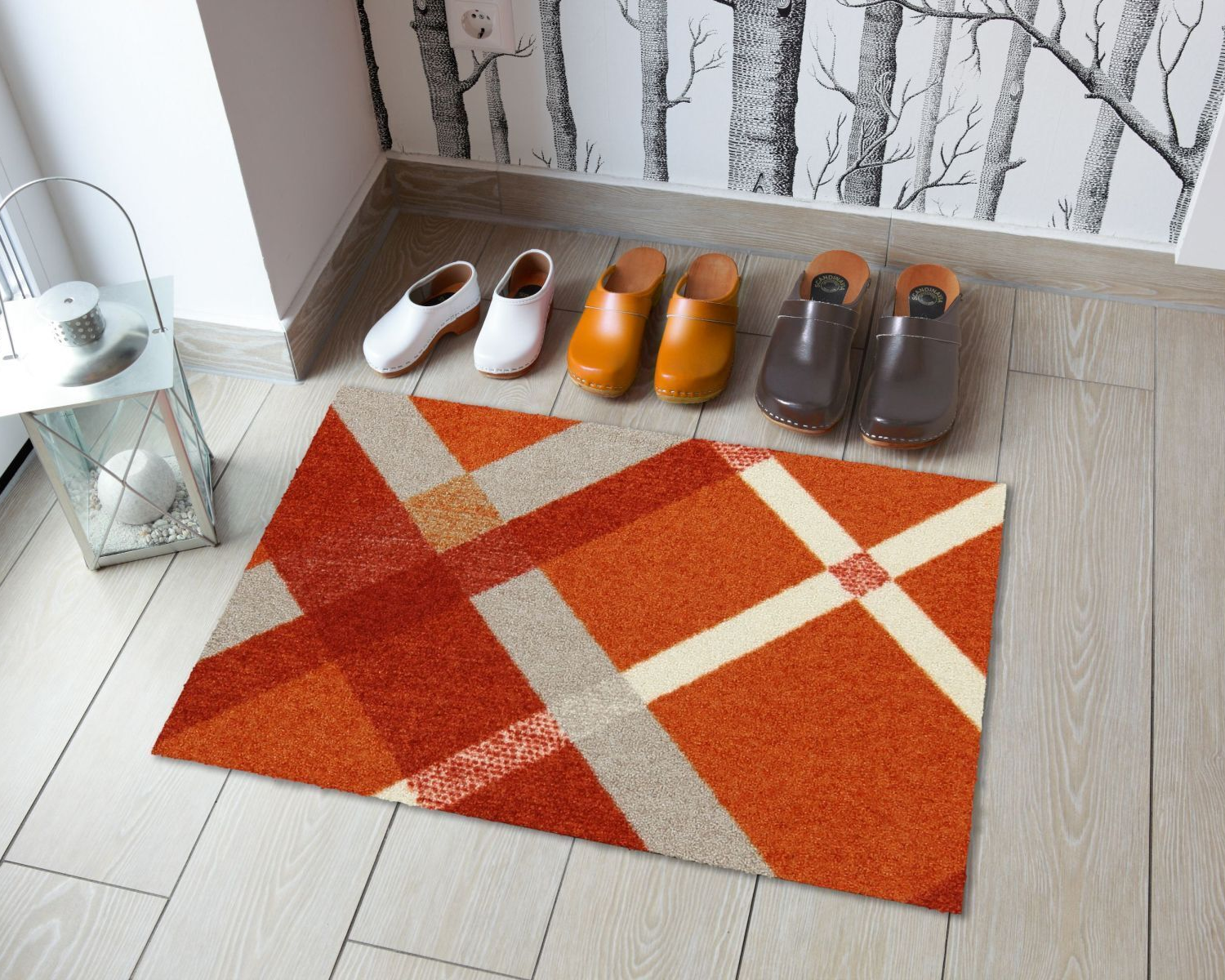 salonloewe-bente-teppich-50-x-75-cm-terra-red-vielseitige-schmutzfangmatte image 2